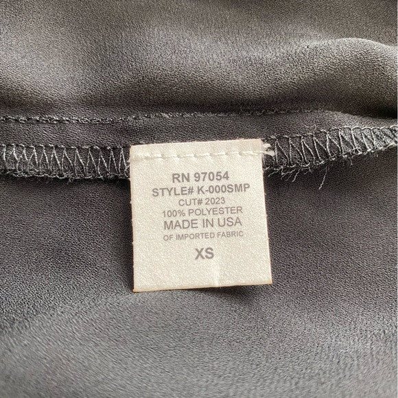 Krisa Black Draped Neck Sleeveless Top. Size XS - Picture 12 of 13